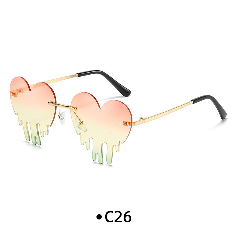 Wholesale 028 New Fashion Personalized Sunglasses Colorful Ocean Lens Sunglasses for Men and Women